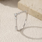 Elegant VVS1 D Colour Moissanite  Exquisite Arrow 925 Sterling Silver Ring