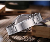 Top Brand Business Stainless Steel Quartz Watches, Luxury Super Luminous 20Bar Diving Wristwatches Best Gift for Men