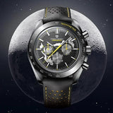 Popular Top Luxury Brand New Moon Skeleton Sport Chronograph AR Sapphire Quartz Men's Watches - The Jewellery Supermarket