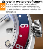 Luxury GMT Men's Diving Watch 200m Waterproof Bubble Mirror Glass Quartz Watch