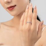 Elegant Butterfly Sterling Silver Shiny AAAA Lab Created Diamond Romantic Ring