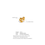 18K Gold Plated New Irregular Stainless Steel Stylish Unique Texture Distinctive Ring
