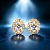 0.5-2ct D Colour Marquise Pear Emerald Cut Moissanite Diamonds Silver Stud Earrings