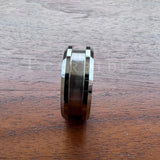 Groove Beveled Polished Finish 4/6/8mm Tungsten Carbide Engagement Rings