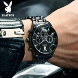 Amazing Top Brand Chronograph Business Men's Watches Waterproof Stainless Steel Luxury Brand Quartz Wristwatch