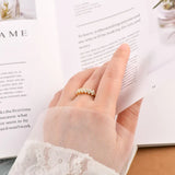 2MM Round VVS1 D Colour Moissanite Diamond Silver 925 Flower Half Eternity Rings