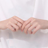 Wonderful Moissanite Diamond Rings for Women Men 925 Silver With Champagne Gold Plated Couple Rings Fine Jewellery