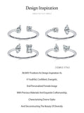 Fashion 925 Silver Sparkling Geometric AAAA Lab Created Diamond Opening Rings