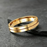 Classic 4mm Multicolour Tungsten Carbide Wedding Engagement Rings For Men Women