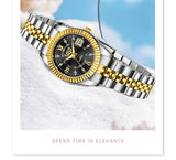 Top Brand Luxury Fashion Elegant Quartz Wristwatches, Creative Steel Waterproof Watches For Women - Ideal Gifts