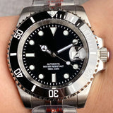 200m Waterproof Automatic Diver Watches Mechanical Movement Luminous Jubilee Strap