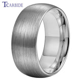 New Domed Polished Shiny 10mm Men Women Tungsten Engagement Wedding Rings