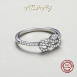 Top Quality Sterling Silver Fashion Shiny Clear AAAA Lab Created Diamond Geometric Ring