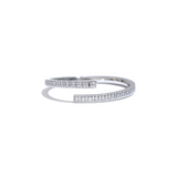 18K Gold Plated Exquisite Minimalist AAA Cubic Zirconia Diamonds Stainless Steel Ring