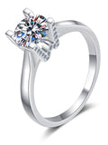 Gorgeous GRA Moissanite Sterling 925 Silver Moissanite Solitaire Rings for Women, High Quality Jewellery