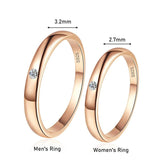 Wonderful Moissanite Diamond Rings for Women Men 925 Silver With Champagne Gold Plated Couple Rings Fine Jewellery