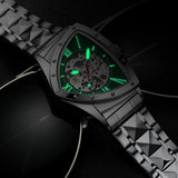 New Arrival Automatic Mechanical Watch For Men Luxury Business Skeleton Luminous Waterproof Triangle Dial Watches