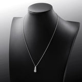 Gorgeous 1.8cttw D Colour 3 Stones Full Moissanite Diamonds Necklace For Women - S925 Sterling Silver Fine Jewellery