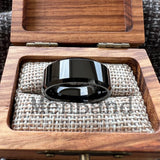 High Quality Beveled Edges Flat Polished 6/8MM Men Women Tungsten Carbide Rings