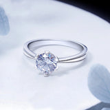 New Fine Snowflake Design 0.5/1ct D Colour Moissanite Diamond Rings Sterling Silver Engagement GRA Luxury Jewellery