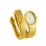 Famous Brand Dress Jewellery Fashion Quartz Snake Watch For Women