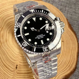 PT5000 Stainless Steel Sapphire Crystal Rotating Bezel Luminous Mechanical Watch