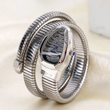 Classic Unique Snake Head  Fashion Retro Style Luxury Cubic Diamonds Bling Women's Watches - Ideal Gifts