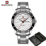 New Top Brand Luxury Classic Date Week Stainless Steel Sport Military Quartz Men's Wristwatches - The Jewellery Supermarket