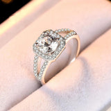 D Colour VVS1 1CT Moissanite Diamond Egagement Wedding Rings For Women S925 Sterling Silver GRA Certified Jewellery