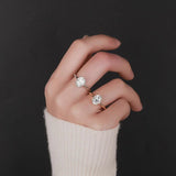 2 Carat Oval VVS1 D Colour 925 Sterling Silver Classic, Simple, Stylish and Shining Moissanite Rings for women