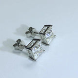 Dazzling 1.2-4 Carat Moissanite Diamonds Stud Earrings for Women and Men - Solid 925 Sterling Silver Fine Jewellery - The Jewellery Supermarket