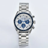Japanese Quartz vk63 Sapphire Glass Panda dial vk63 Movement Chronograph Multi-function Men's Business Watch