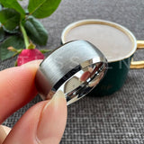 New Arrival 10MM Classic Domed Brushed Finish Comfort Fit Men's Tungsten Wedding Forever Rings