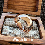 Rose Gold-Color Dome High Polished 2-10MM  Men Women Tungsten Carbide Wedding Rings