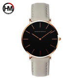 Top Brand Elegant Fashion Simple Low Price Quartz Movement Leather Strap Women Analog Waterproof Wristwatches