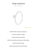 Shining Clear AAAA Lab Created Diamond 925 Silver Solitaire Fine Ring