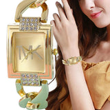 New Luxury Brand Women's Watches - Fashion Elegant Style Metal Strap Square Trendy Quartz Watches for Women - The Jewellery Supermarket