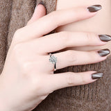 Admirable 1/2CT VVS1 D Colour Moissanite Diamond Rings S925 Silver Snowflake Engagement Wedding Band Fine Jewellery
