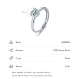 Minimalism Silver Shiny Romantic Heart Clear AAAA Simulated Diamonds Ring - Wedding Statement Fine Jewellery - The Jewellery Supermarket