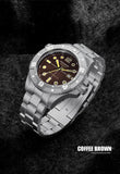 New Professional Dive Sport Mechanical Watches 316L Stainless Steel Sapphire Crystal 50Bar Auto Date Wristwatches