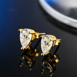 Luxury 0.5-2 Carats Marquise Heart Pear Princess Cut Moissanite Diamonds Stud Earrings