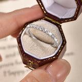 Terrific Full Eternity 2mm VVS1 D Colour Moissanite Stackable Sparkling Ring
