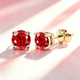 Multicolour 0.1ct-2carat Moissanite Diamonds  D VVS1 925 Silver Stud Earrings