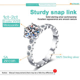 Honeycomb Design VVS1 D Colour 1/2CT Moissanite Wedding Engagement Rings For Women Sterling Silver Fine Jewellery