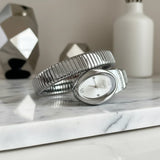 Luxury Snake Shaped Brass Strap Personality Waterproof Quartz Ladies Watches