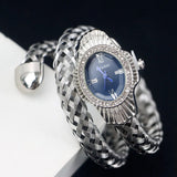 New Quartz Watch - Women Unique Snake Shape Wire Braidedn Bracelet Watches