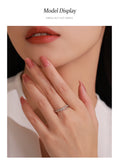 Charming 925 Sterling Silver Heart-shaped AAAA Lab Created Diamond Ring
