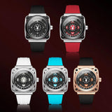 Top Brand High Quality Luxury Elegant Fashion Original Silicone Strap Waterproof Quartz Wrist Watch for Men