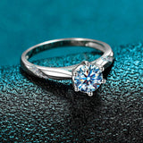 Stunning 1-3CT VVS1 D Colour Moissanite Diamonds Rings for Women Engagement Promise Wedding High Qualiy Jewellery