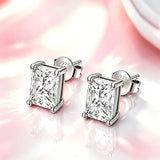 Fashionable 0.5~2.0ct Selection of Moissanite Diamonds Silver Certificated Earrings